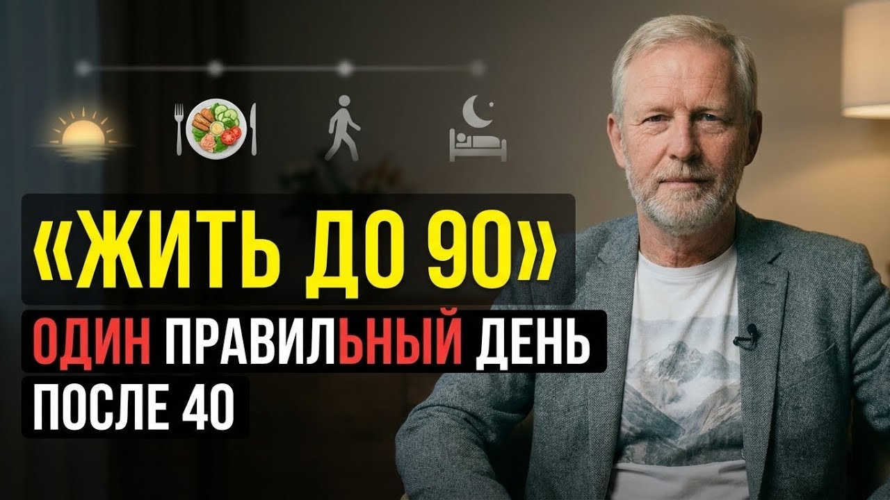 Один день здорового человека, который продлит жизнь на 7–10 лет.