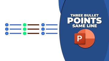 How to put three bullet points on one line in PowerPoint