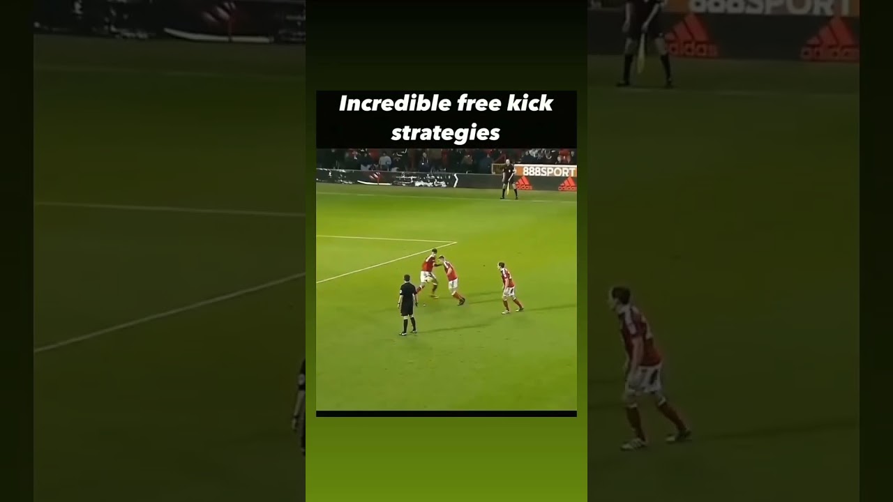 Look at this incredible free kick strategies⚽️😯 