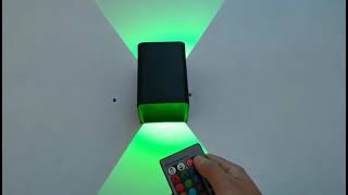 Modern Simple Style Colorful Wall Decoration Lamp RGB Remote Controlling Up Down Lamp screenshot 3