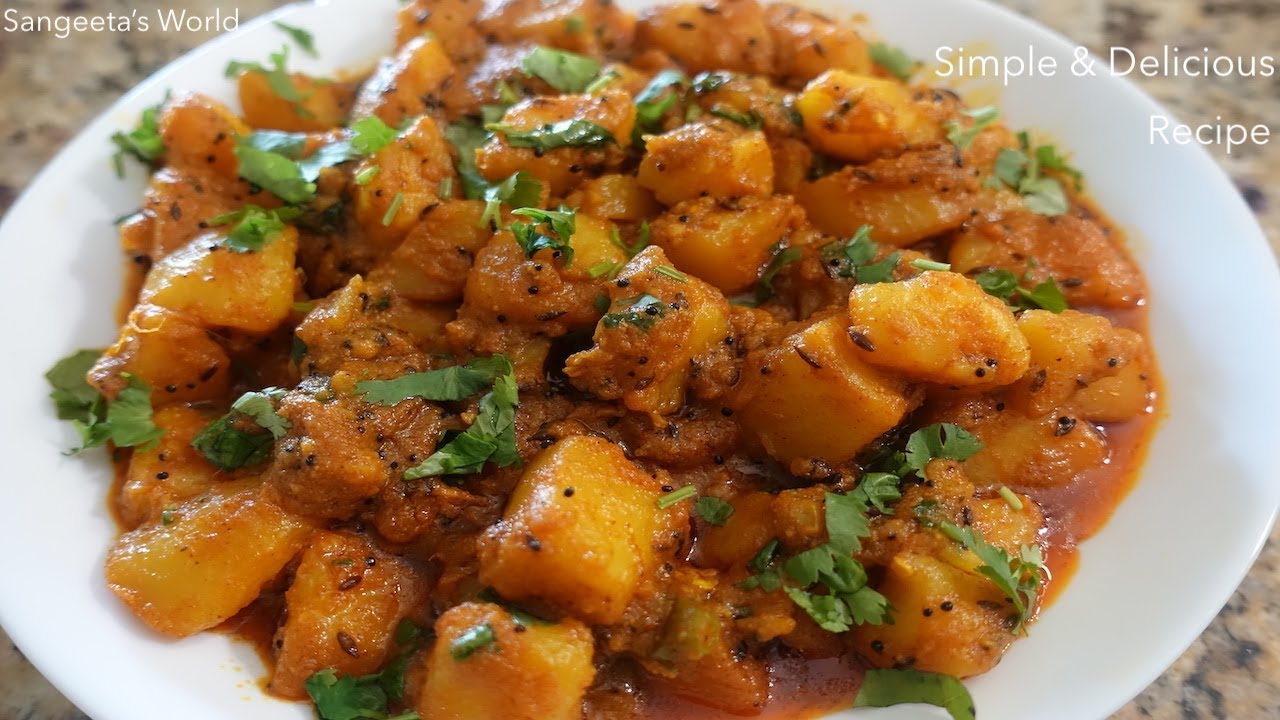 Potato Sabji • Easy To Make Recipe • No Onion, No Garlic • Sangeeta's