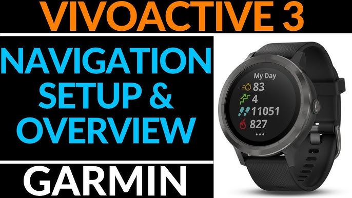 Save and Navigation - Garmin Vivoactive 3 -