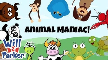 Animal Maniac - Animal Facts Rap! - Music Video for Kids - Will Parker