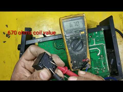 inverter welding machine amp display blinking problem and turn on and auto off after few minutes.