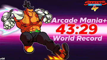 Streets of Rage 4 Speedrun Floyd World Record Arcade Mania+ 43:29 v08