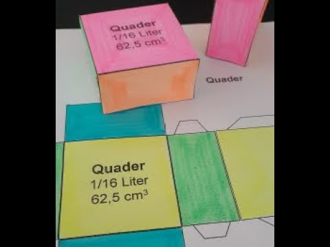 Geometrische Körper: Quader basteln - YouTube