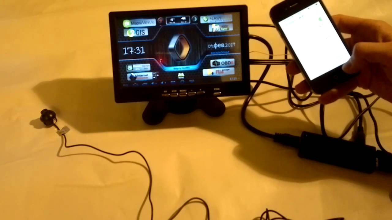 Android carpc с резистивным тачскрином - YouTube