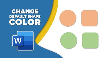 How to change default shape color in word