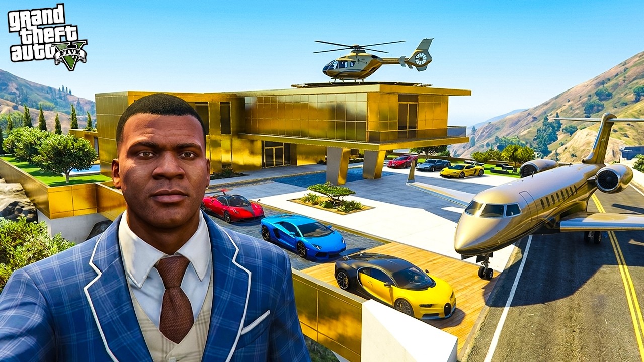 FRANKLIN বানালো নিজের জন্যে GOLDEN LUXURY MANSION 🤑 GTA 5