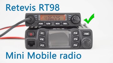 Retevis RT98, the mini mobile radio show