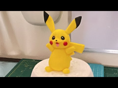 Pikachu Fondant Topper | How to make a Pikachu Fondant | Easy Fondant Tutorial
