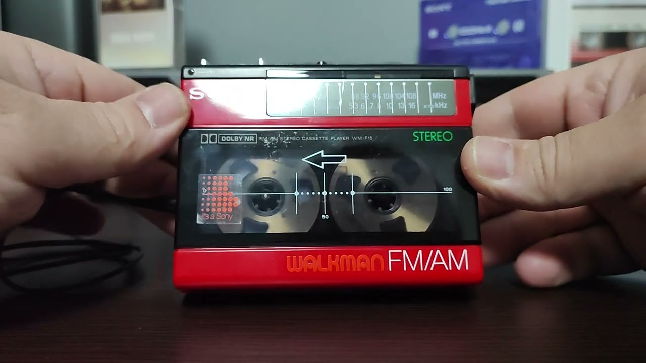 【希少品】SONY WM-F15 Walkman カセットプレーヤー Vintage 1984 Sony Walkman WM-F 15 Portable Player Unconfirmed