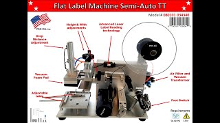 Flat Label Machine Semi-Auto T.T. #080101034340