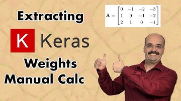 Extracting Keras Weights and Manual Neural Network Calculation (3.5)