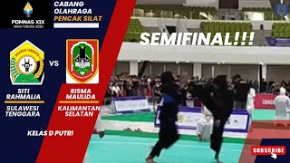 Pomnas Semifinalkelas D Putrisiti Rahmaliasulawesi Tenggaravs Risma Maulidakalimantan Selatan