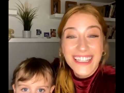 Hazal Kaya with her baby fikret live session