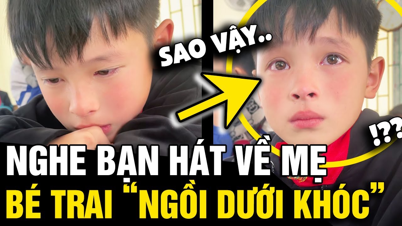 Nghe bạn HÁT BÀI VỀ MẸ, bé trai ngồi dưới liền 'KHÓC RƯNG RƯNG' và lý ...