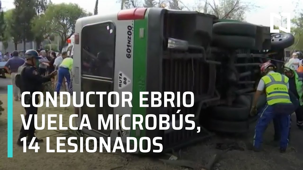 Vuelca microbús por conductor en estado de ebriedad - Las Noticias ...