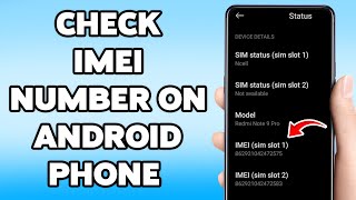 How To Check IMEI Number On Android Phone 2025 | Find Your Phone IMEI Number screenshot 2