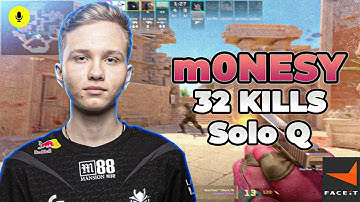 CS2 POV | m0NESY Faceit Ranked (Anubis) Solo Q- Voice Comms 32-11
