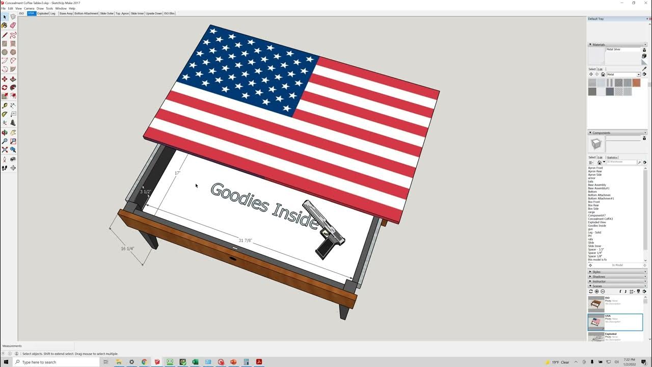 Concealment Coffee Table Build Plans Available! YouTube