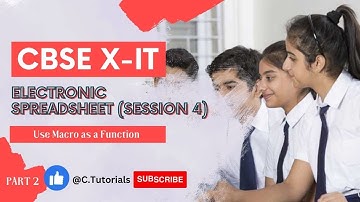 USING MACRO AS A FUNCTION ❗ OPEN OFFICE CALC ❗ CBSE X (IT)  @C.Tutorials👈