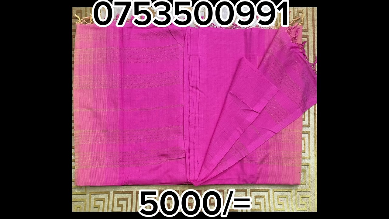 හෑන්ඩ්ලුම් සාරි 5000/= 0753500991📞 D&D clothing 