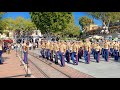 4th of July 2021 CELEBRATE AMERICA 1st Marine  Division Band Main St USA | Disneyland flag ceremony