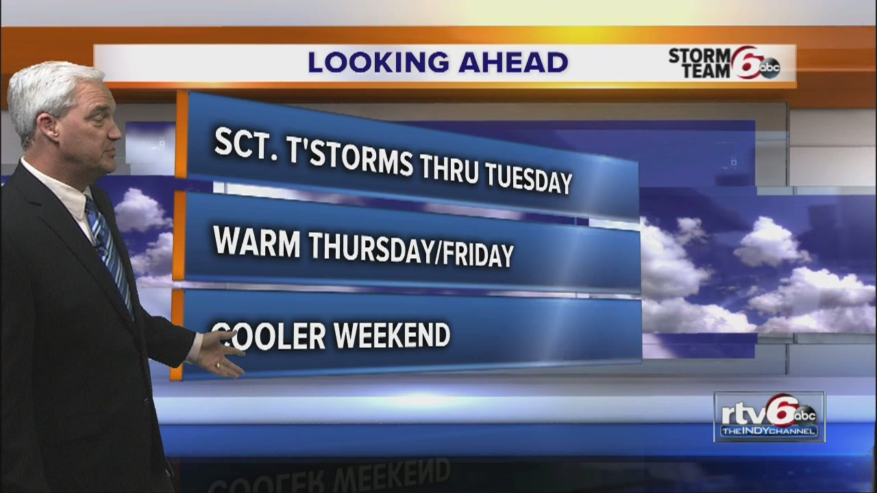 Scattered thunderstorms through Tuesday - YouTube