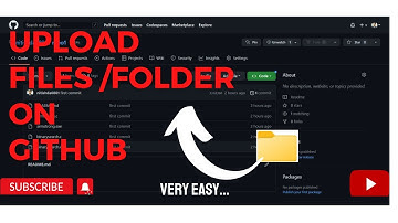 How to upload files/folders/projects on github | Upload Project folder on github (Simple Way) #video