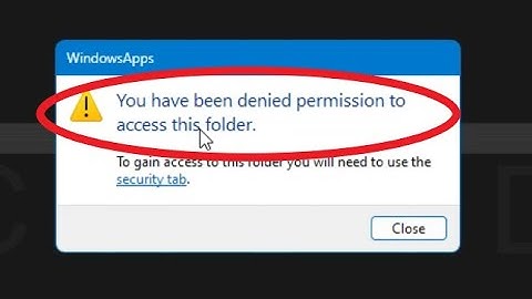 FIXED ~ You Have Been Denied Permission To Access This Folder