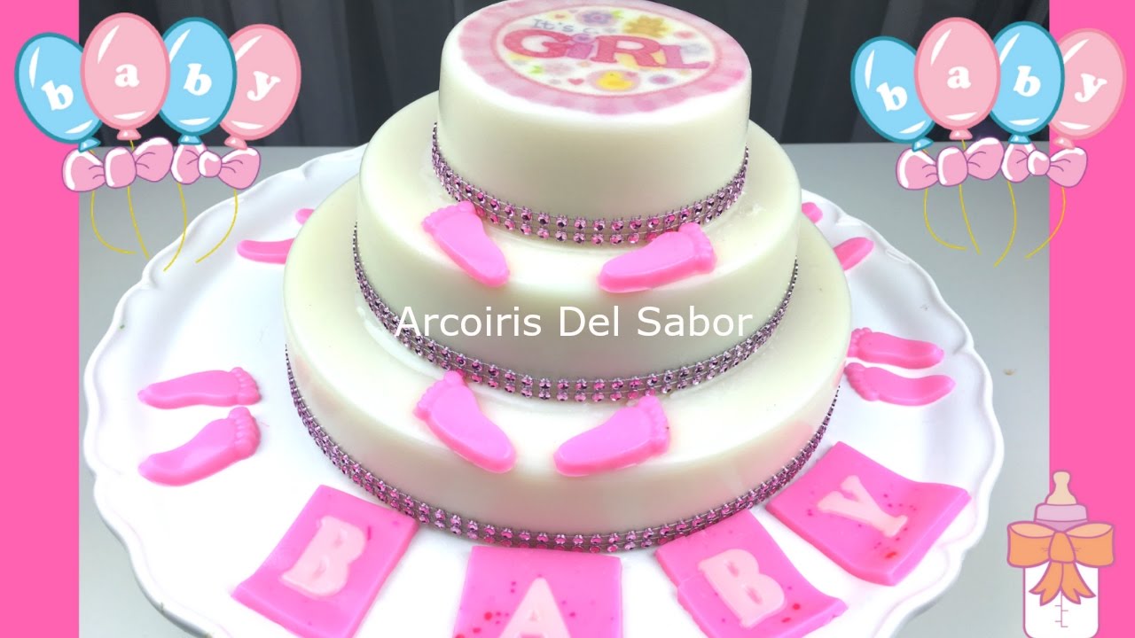 GELETINA DE 3 PISOS PARA BABY SHOWER
