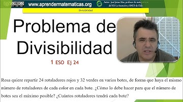 Divisibilidad 1 eso 02 24 rotuladores. José Jaime Mas