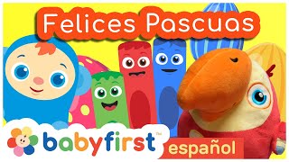 Felices Pascuas 2022! | Aprender animales y colores | Huevos Sorpresa de Pascua | Baby First Español