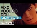 VIXX - Voodoo Doll Line Distribution (Color Coded) VIXX - Voodoo Doll Line Distribution (Color Coded)