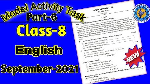 Class-8 English Model Activity part 6//Model Activity part-6#wbbse@Educational Activities Bengali