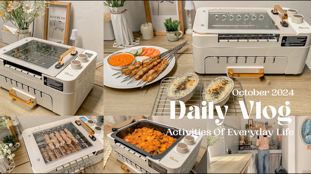 HOUSEWIFE DAILY ROUTINES - MASAK 3 MENU RUMAHAN DENGAN 6 in 1 SMOKELESS GRILL OX - 157 DARI OXONE