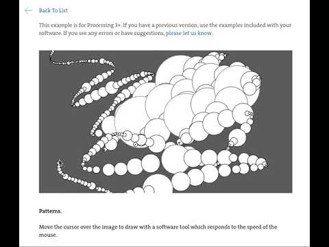 Pattern processing example
