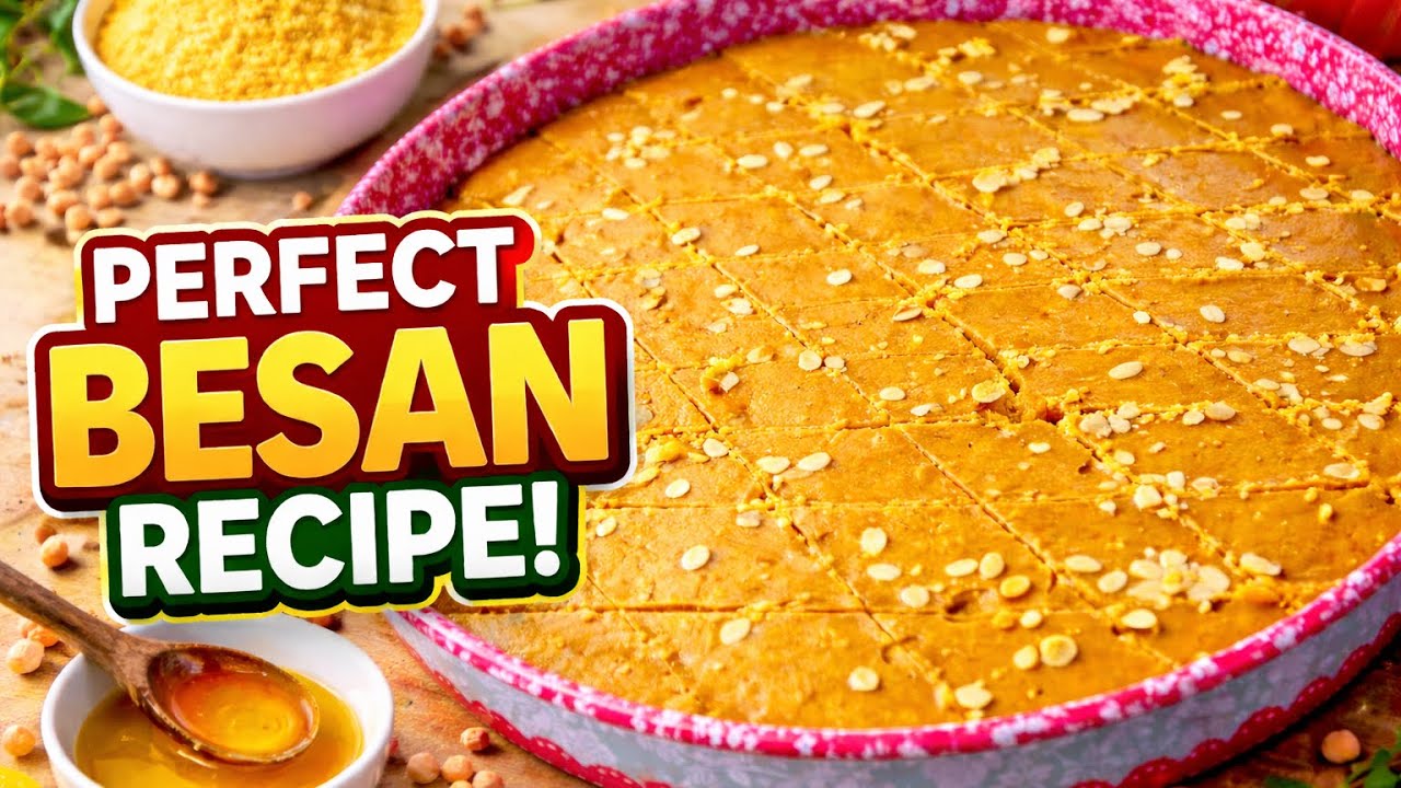 Desi Ghee Besan Barfi (Winter Special) | देसी घी वाली सर्दियों की बेसन बर्फी