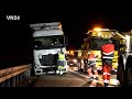 24.01.2024 - VN24 - LKW bleibt hinter Betonkante stecken - lange Bergung