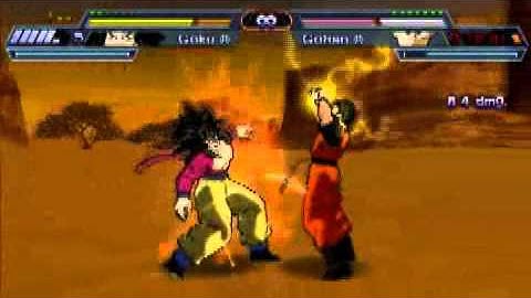 Dragon Ball Z shin budokai another road: Goku(SSJ4) Future Gohan(Normal?)
