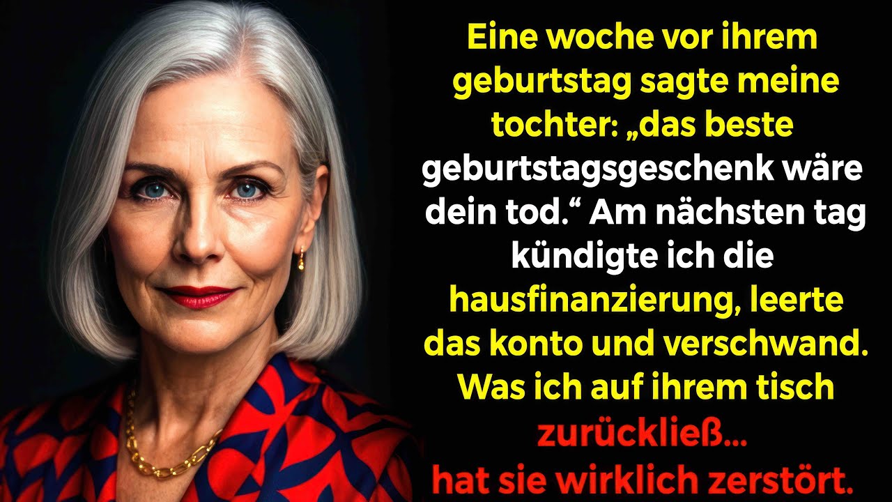 Am Geburtstag meiner Tochter schrie sie: 'Das Beste Geschenk: dass du Stirbst' — dann verschwand ich