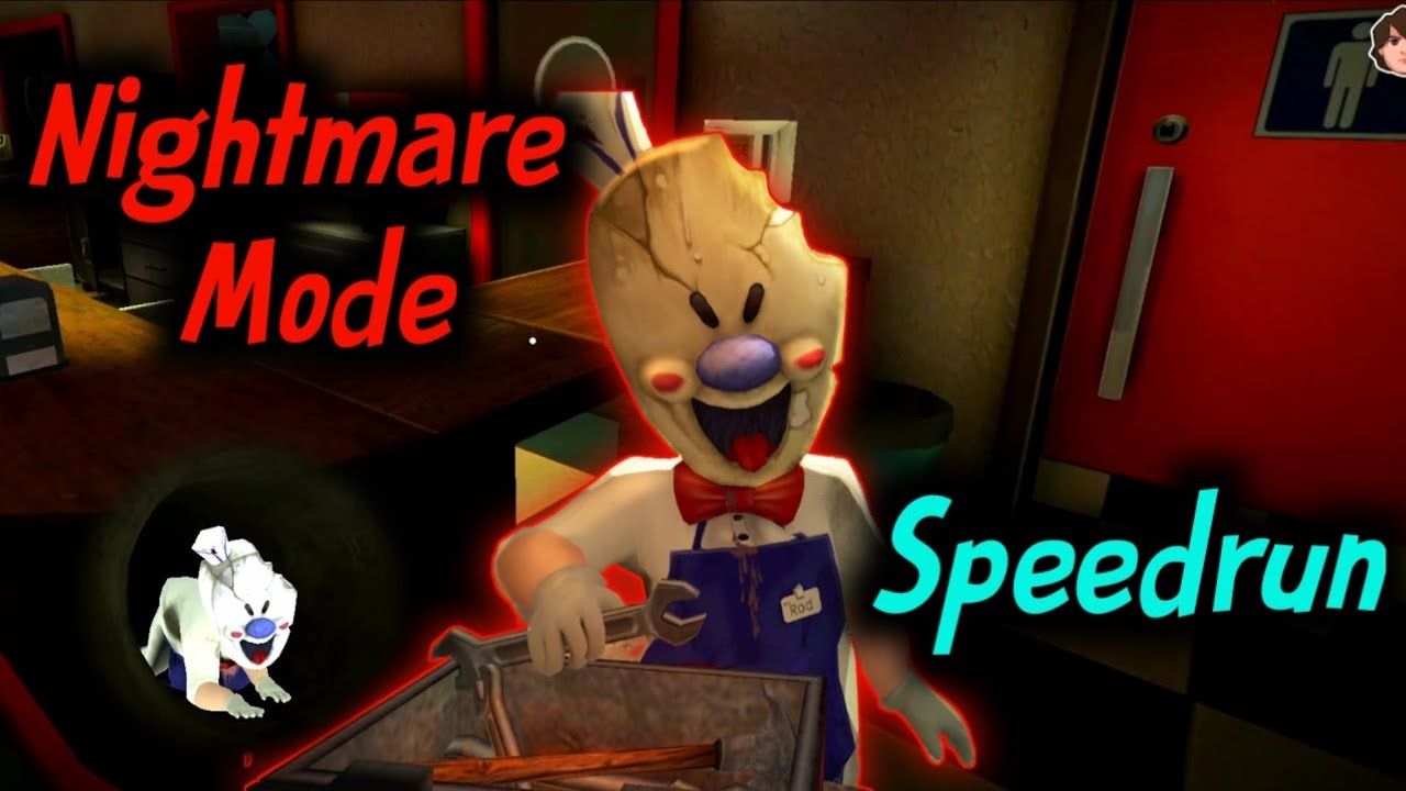 Ice Scream 1 Improved Update - Nightmare Mode + Speedrun! FULL GAMEPLAY