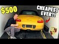 I Bought a TOTALED Porsche For $500 at Salvage Auction SIGHT UNSEEN!