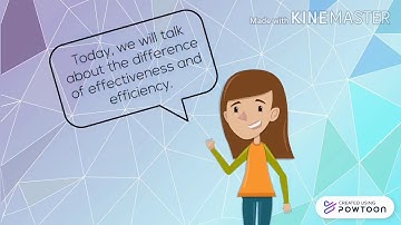 Effectiveness vs. Efficiency
