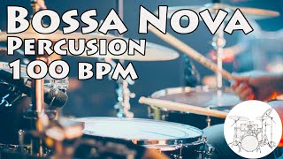 Video thumbnail of "Play along drums Bossa nova 100 bpm :: Batería Para Tocar Bossa nova 100 bpm"
