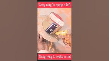 Easy way to make a hat out of cardboard// My Craft #shorts