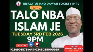 USTAZJAMIU/ TALO NBA ISLAM JE