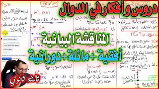 المناقشة البيانية الأفقية و المائلة و الدورانية  ||  الدوال العددية  ثالثة ثانوي