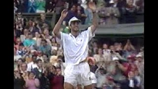 Andre Agassi Wins Wimbledon - Final moments, Celebration, Interviews - 1992
